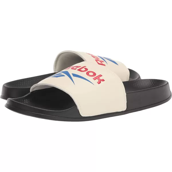 imageReebok UnisexAdult Classic Slides SneakerBlackWhiteVector Red