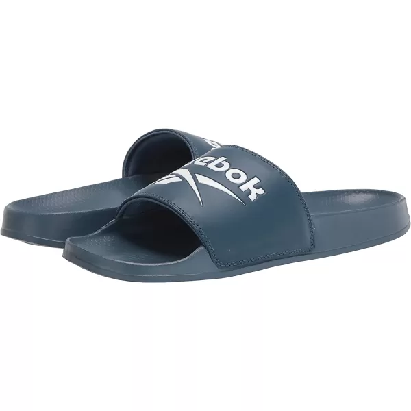 imageReebok UnisexAdult Classic Slides SneakerBrave BlueWhite
