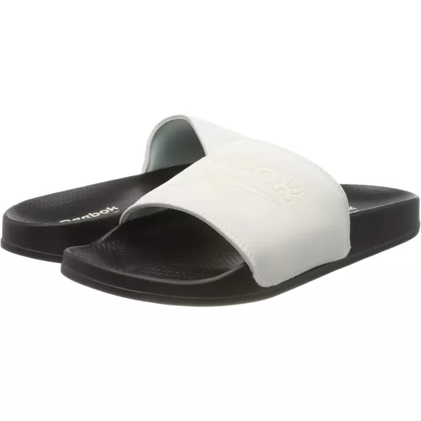 imageReebok UnisexAdult Classic Slides SneakerChalk Black Classic White