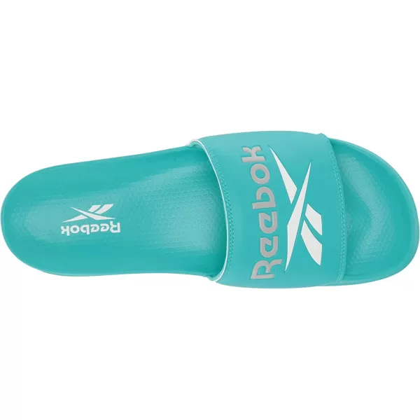 imageReebok UnisexAdult Classic Slides SneakerClassic TealWhitePure Grey