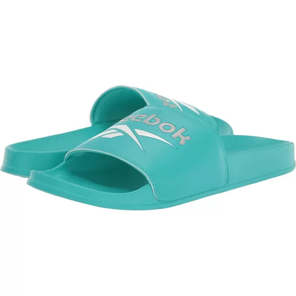 imageReebok UnisexAdult Classic Slides SneakerClassic TealWhitePure Grey