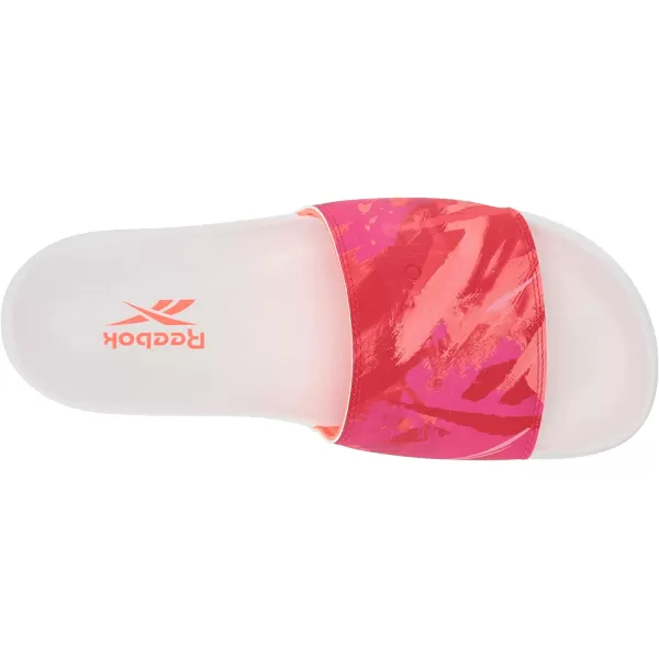 imageReebok UnisexAdult Classic Slides SneakerCold GreyOrange FlareVector Red