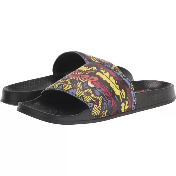 imageReebok UnisexAdult Classic Slides SneakerStreet FighterCore Black