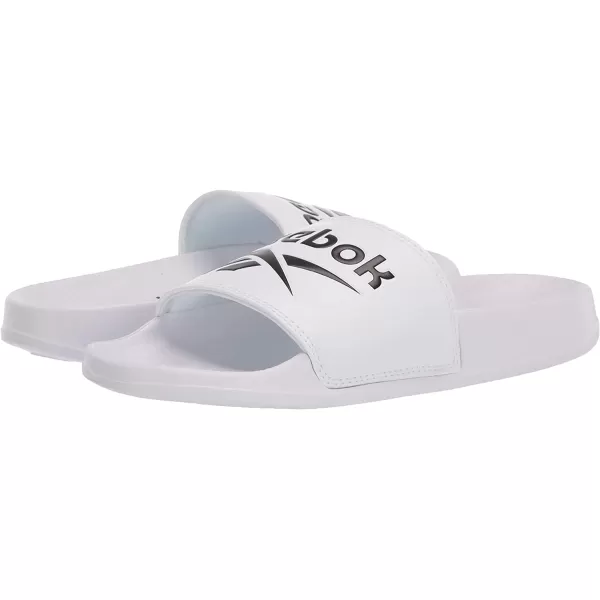 imageReebok UnisexAdult Classic Slides SneakerWhiteBlackWhite