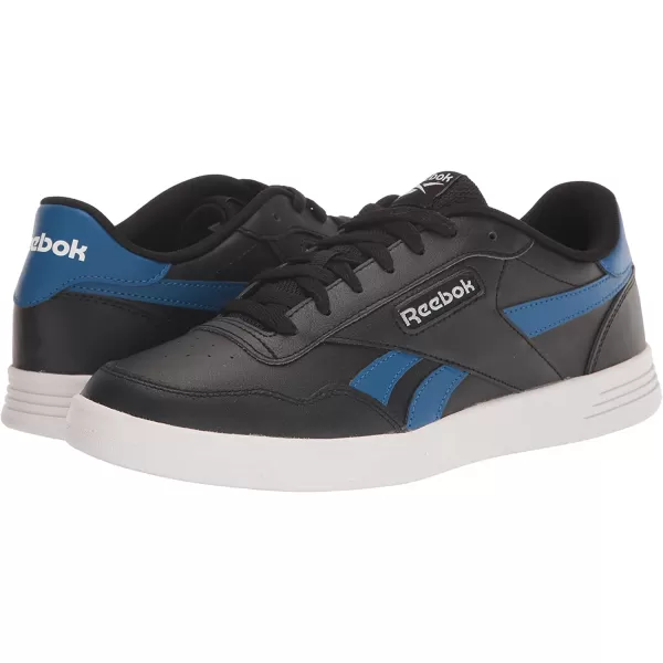 imageReebok UnisexAdult Court Advance SneakerBlackwhiteVector BlueFtwr White