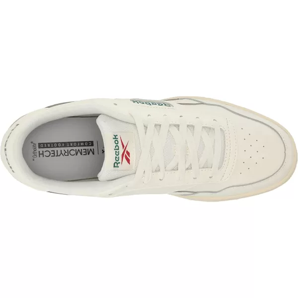 imageReebok UnisexAdult Court Advance SneakerChalkDark GreenFlash Red