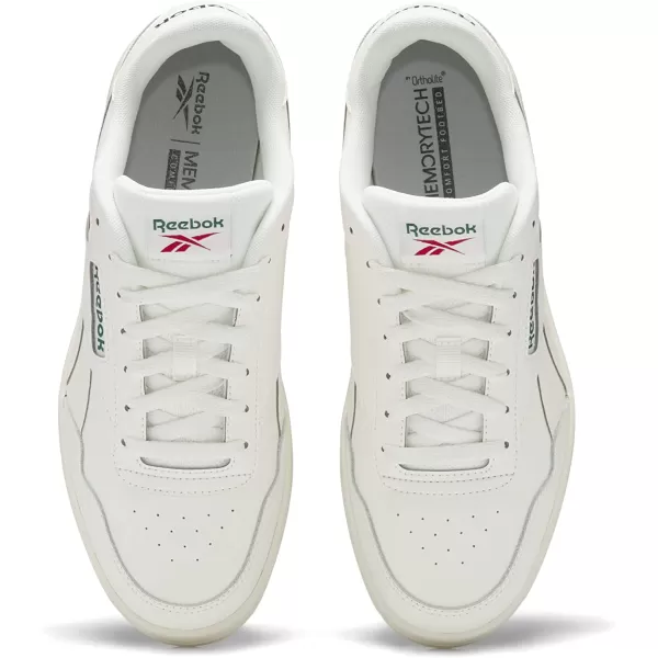 imageReebok UnisexAdult Court Advance SneakerChalkDark GreenFlash Red