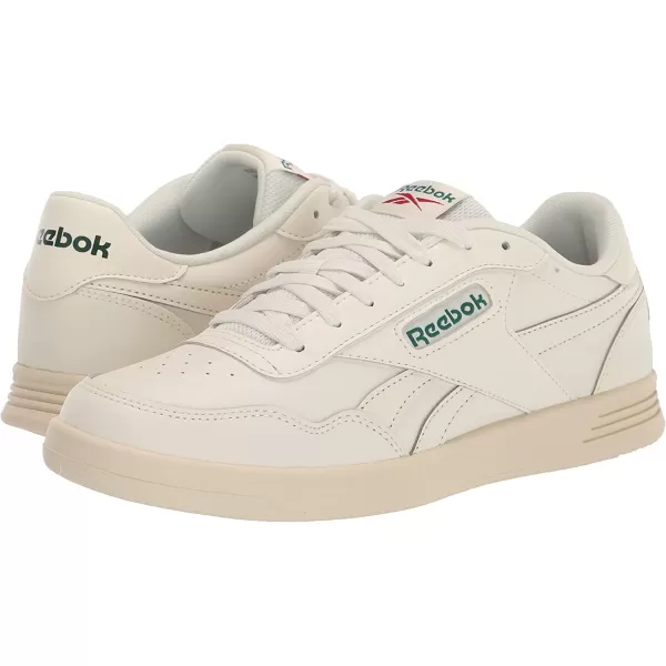 imageReebok UnisexAdult Court Advance SneakerChalkDark GreenFlash Red