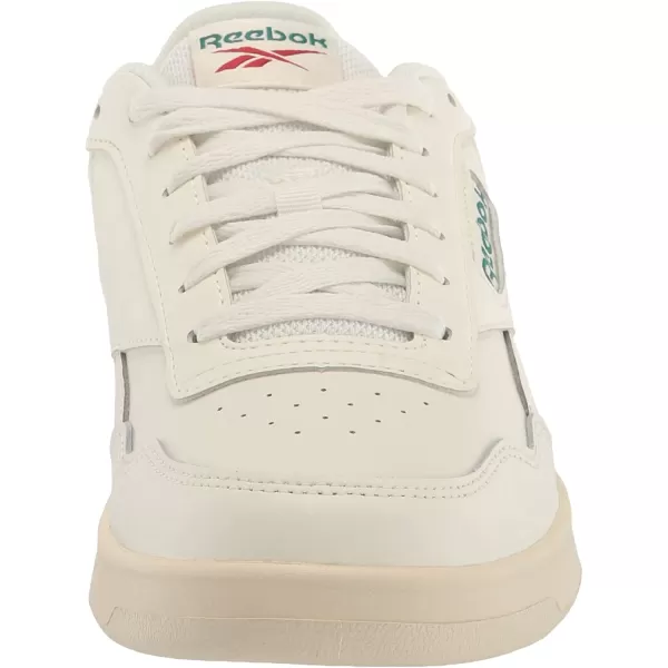 imageReebok UnisexAdult Court Advance SneakerChalkDark GreenFlash Red