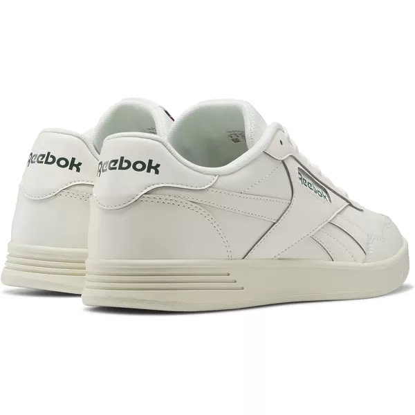 imageReebok UnisexAdult Court Advance SneakerChalkDark GreenFlash Red