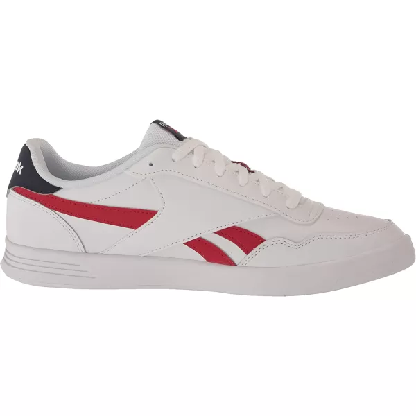 imageReebok UnisexAdult Court Advance SneakerWhiteVector NavyVector Red