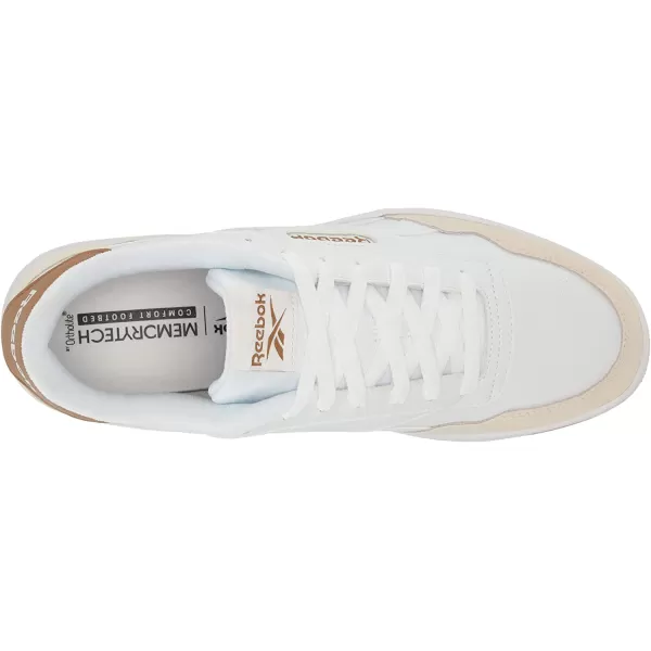 imageReebok UnisexAdult Court Advance SneakerWhiteWild BrownAlabaster