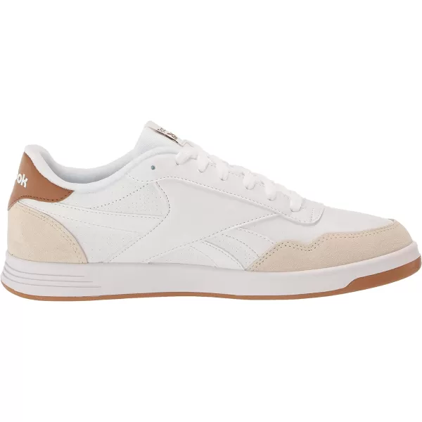 imageReebok UnisexAdult Court Advance SneakerWhiteWild BrownAlabaster