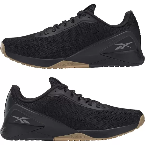 imageReebok UnisexAdult Nano X1 Cross TrainerBlackNight BlackRubber Gum