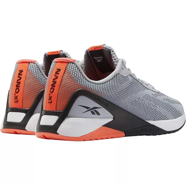 imageReebok UnisexAdult Nano X1 Cross TrainerCold GreyCore BlackOrange Flare