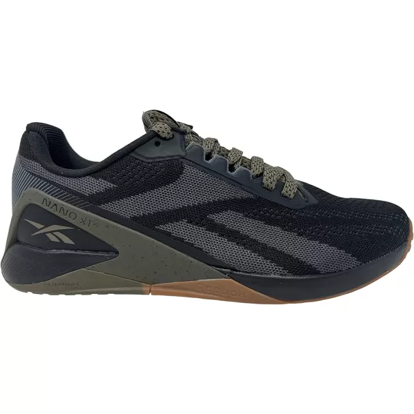 imageReebok UnisexAdult Nano X1 Cross TrainerCore BlackArmy GreenPure Grey 7