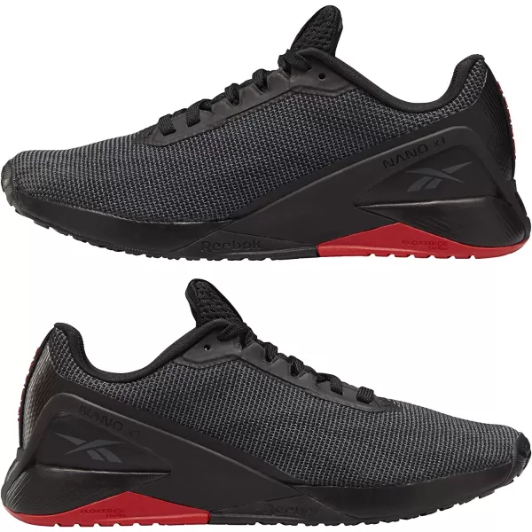 imageReebok UnisexAdult Nano X1 Cross TrainerCore BlackTrue GreyVector Red