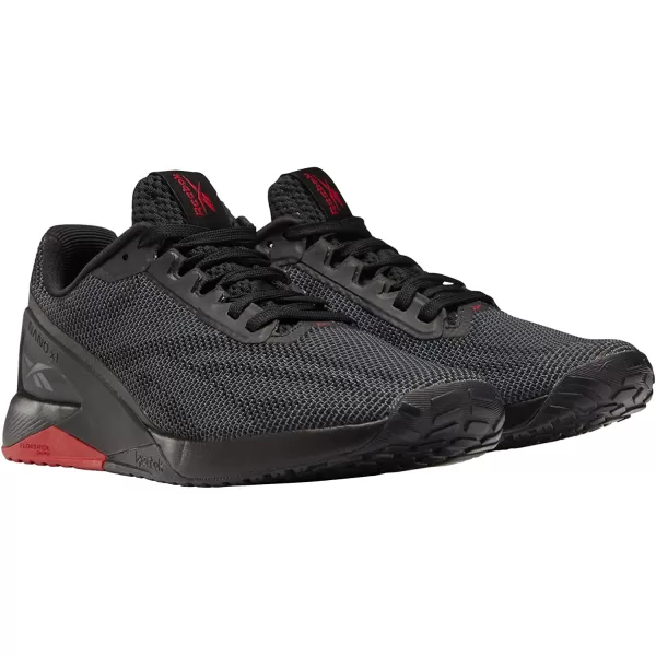 imageReebok UnisexAdult Nano X1 Cross TrainerCore BlackTrue GreyVector Red