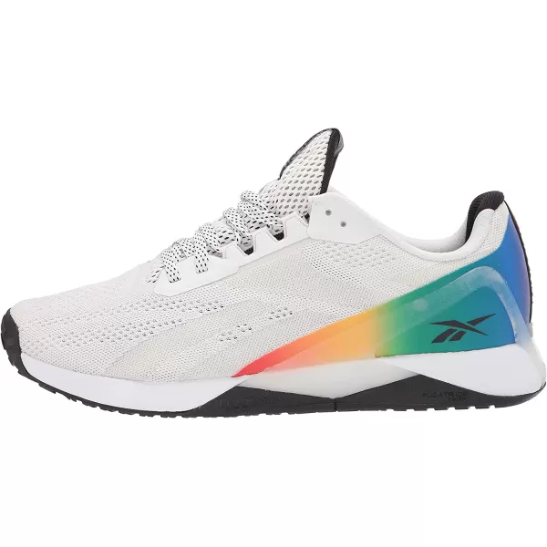 imageReebok UnisexAdult Nano X1 Cross TrainerPrideWhiteRainbow Print