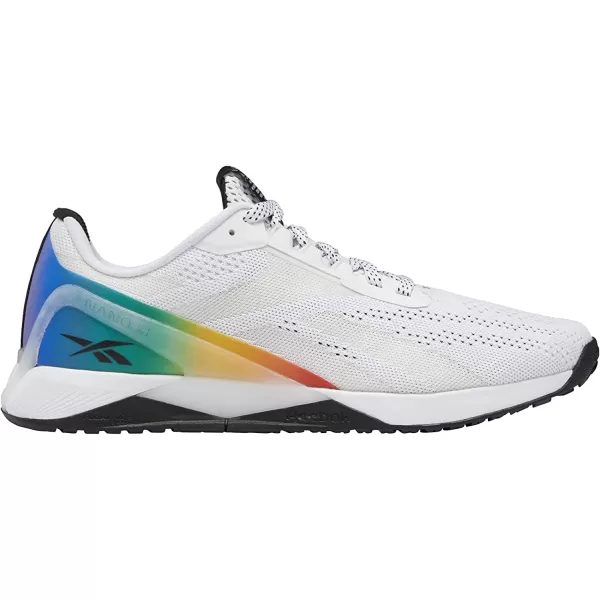 imageReebok UnisexAdult Nano X1 Cross TrainerPrideWhiteRainbow Print