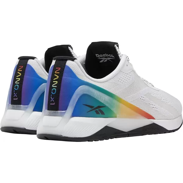 imageReebok UnisexAdult Nano X1 Cross TrainerPrideWhiteRainbow Print