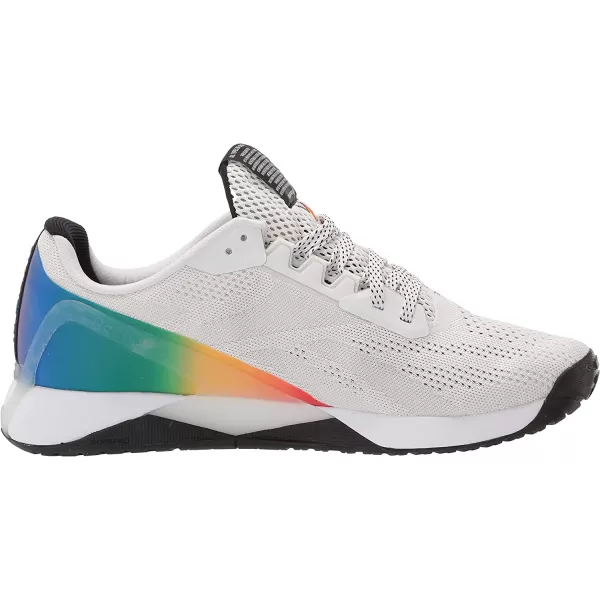imageReebok UnisexAdult Nano X1 Cross TrainerPrideWhiteRainbow Print
