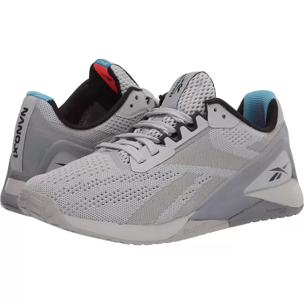 imageReebok UnisexAdult Nano X1 Cross TrainerPure GreyRadiant Aqua