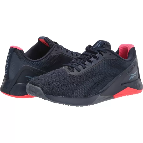 imageReebok UnisexAdult Nano X1 Cross TrainerVector NavyNeon Cherry