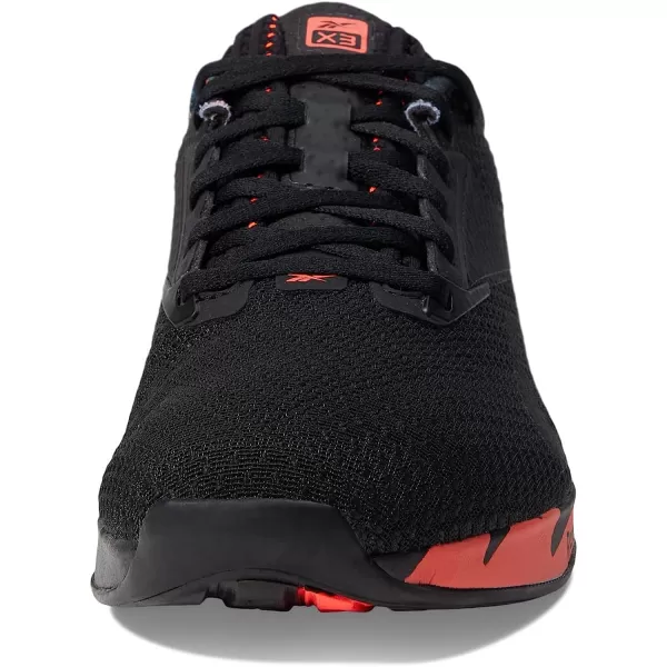 imageReebok UnisexAdult Nano X3 Cross TrainerBlackOrange FlarePure Grey