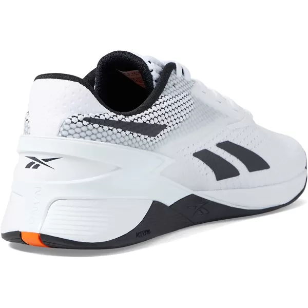 imageReebok UnisexAdult Nano X3 SneakerWhiteBlackSmash Orange