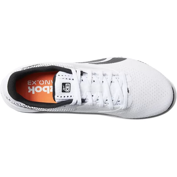 imageReebok UnisexAdult Nano X3 SneakerWhiteBlackSmash Orange
