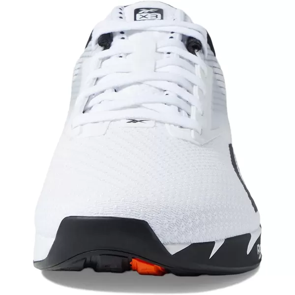 imageReebok UnisexAdult Nano X3 SneakerWhiteBlackSmash Orange