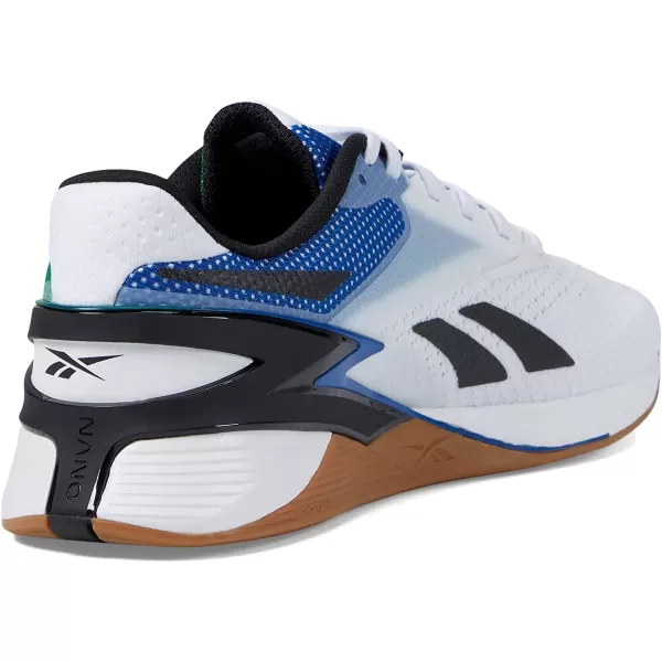 imageReebok UnisexAdult Nano X3 SneakerWhiteGlen GreenVector Blue