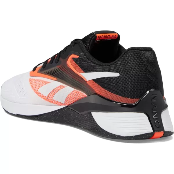 imageReebok UnisexAdult Nano X4 SneakerBlackFootwear WhiteOrange Flare