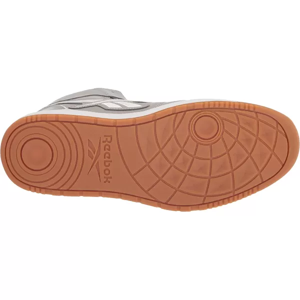 imageReebok UnisexAdult Resonator Mid Basketball Shoes  Solid GreyWhite