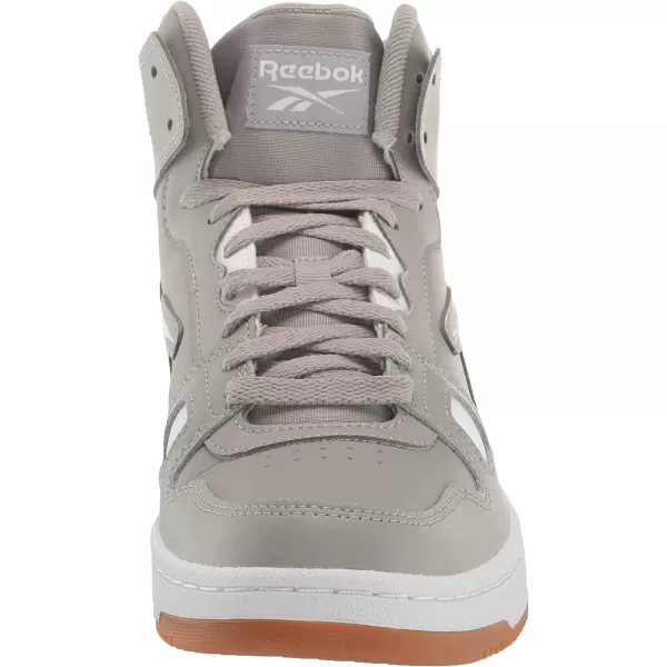 imageReebok UnisexAdult Resonator Mid Basketball Shoes  Solid GreyWhite