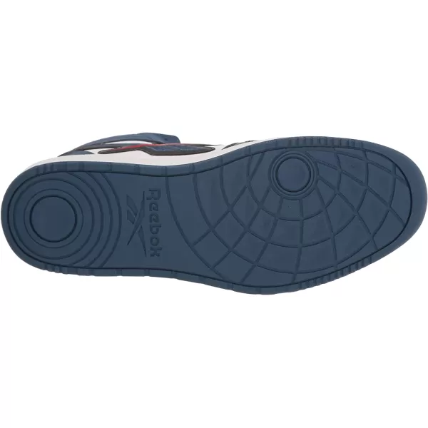 imageReebok UnisexAdult Resonator Mid Basketball Shoes  WhiteBlackBatik Blue