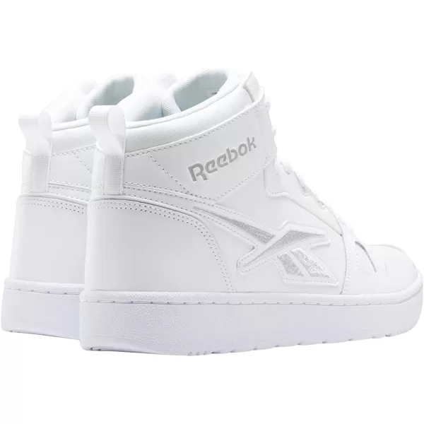 imageReebok UnisexAdult Resonator Mid Basketball Shoes  WhitePure Grey
