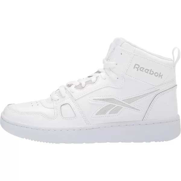 imageReebok UnisexAdult Resonator Mid Basketball Shoes  WhitePure Grey