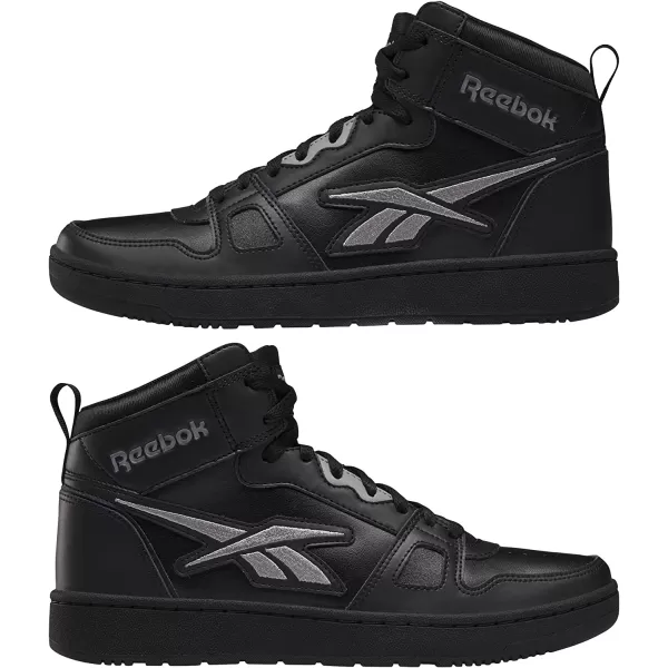 imageReebok UnisexAdult Resonator Mid Basketball ShoesBlackPure Grey