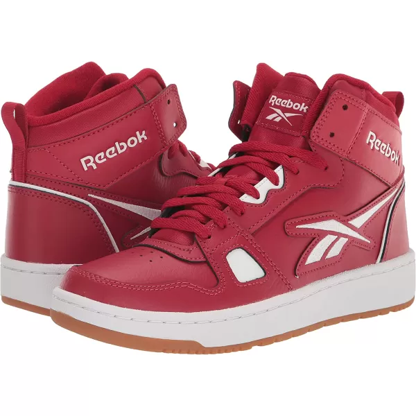 imageReebok UnisexAdult Resonator Mid Basketball ShoesFlash RedWhite