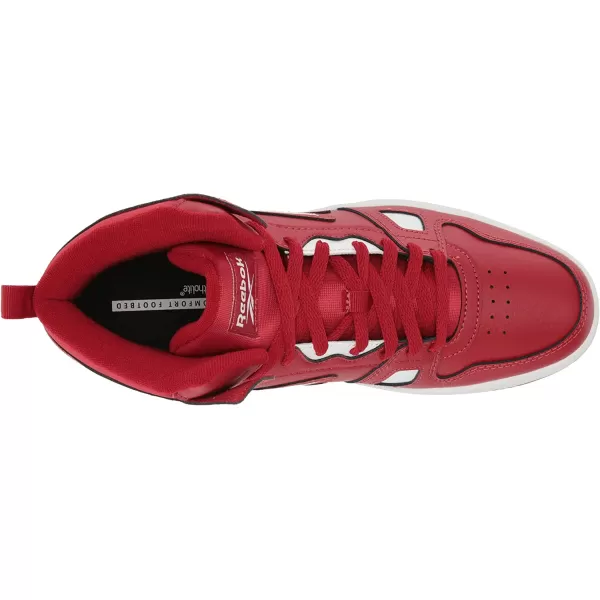 imageReebok UnisexAdult Resonator Mid Basketball ShoesFlash RedWhite