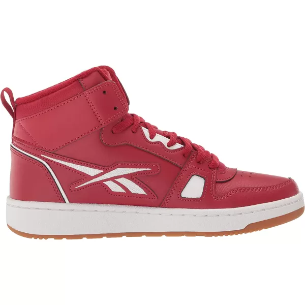 imageReebok UnisexAdult Resonator Mid Basketball ShoesFlash RedWhite