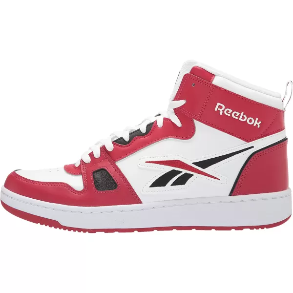 imageReebok UnisexAdult Resonator Mid Basketball ShoesFlash RedWhiteBlack