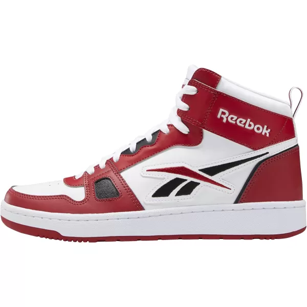 imageReebok UnisexAdult Resonator Mid Basketball ShoesFlash RedWhiteBlack