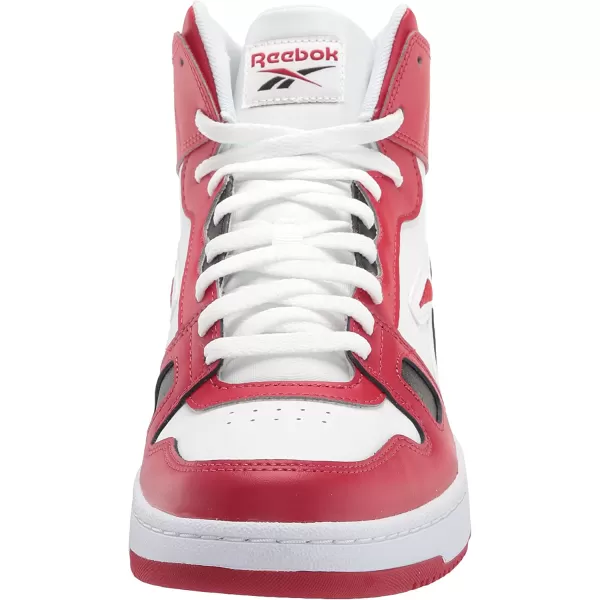imageReebok UnisexAdult Resonator Mid Basketball ShoesFlash RedWhiteBlack