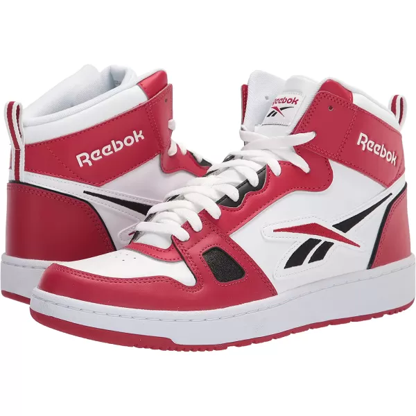 imageReebok UnisexAdult Resonator Mid Basketball ShoesFlash RedWhiteBlack