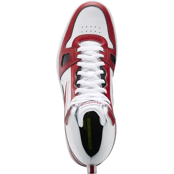imageReebok UnisexAdult Resonator Mid Basketball ShoesFlash RedWhiteBlack