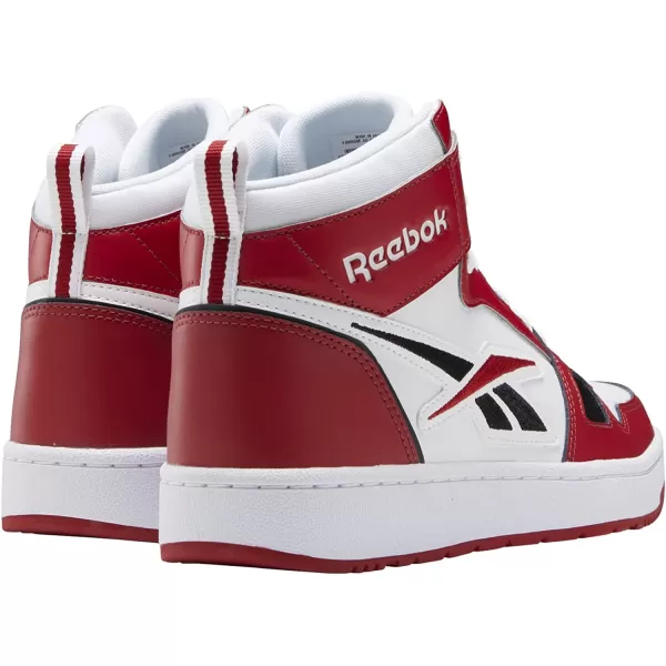 imageReebok UnisexAdult Resonator Mid Basketball ShoesFlash RedWhiteBlack