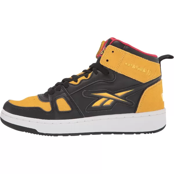 imageReebok UnisexAdult Resonator Mid Basketball ShoesLooney Tunes BlackMarigoldVector Red